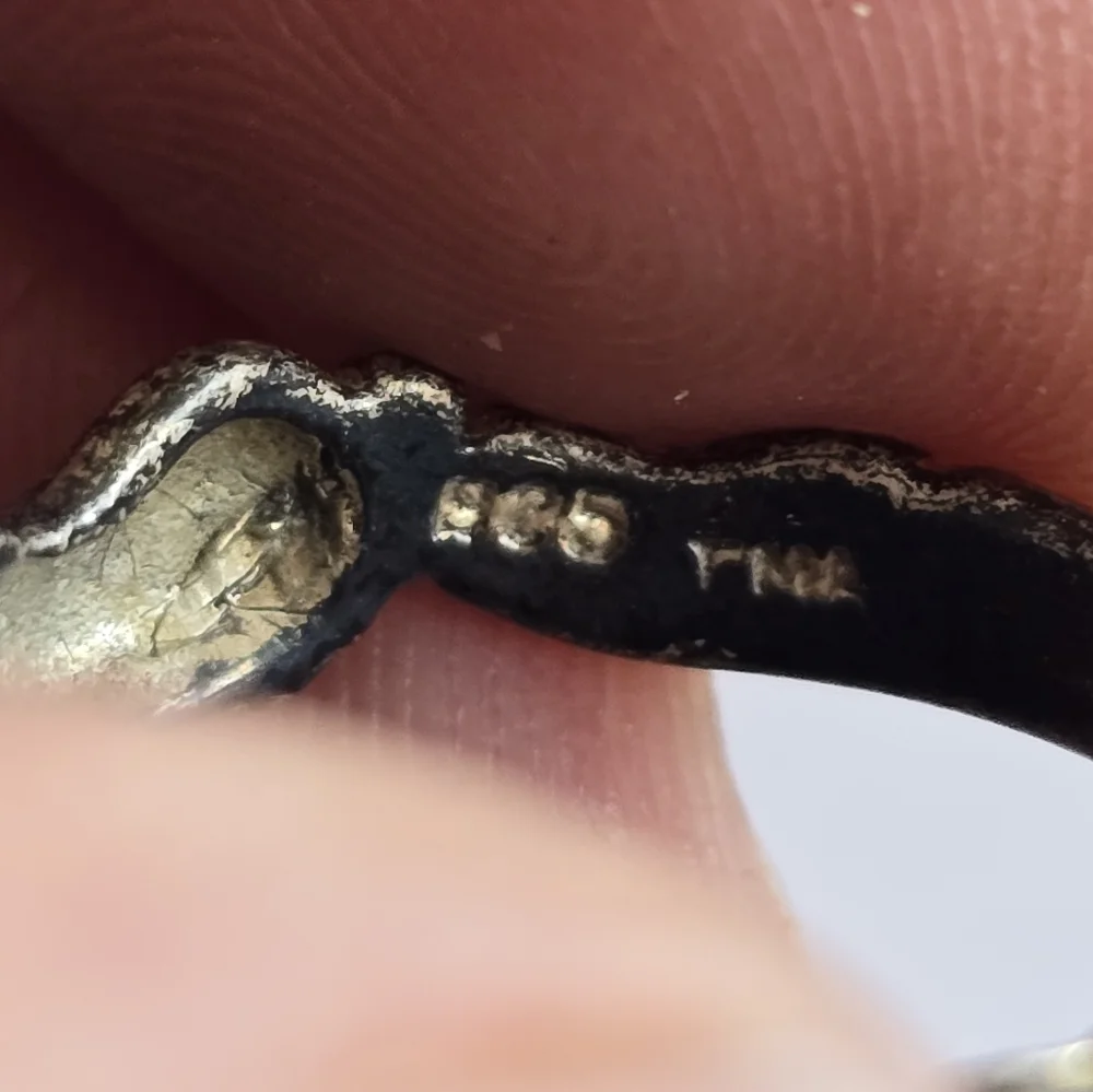 Vintage feet ring foot Thailand .925 Sterling Silver size 7 seven